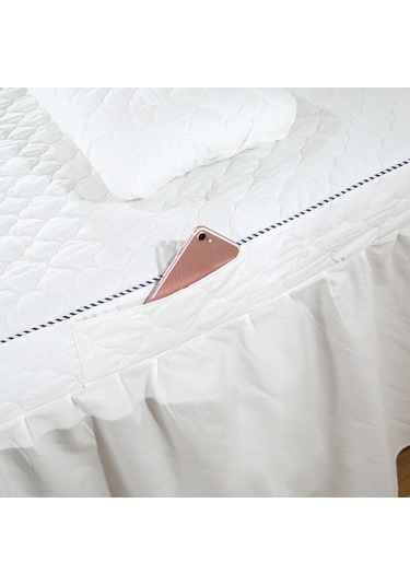 Suntek Delikli 75x28inç Masaj Kozmetik Tablo Valance Sheet Beyaz