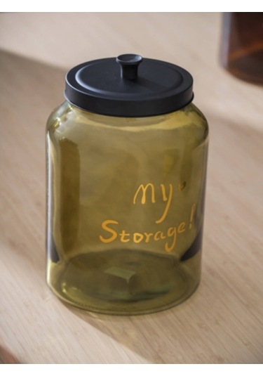 Pierre Metal Kapaklı Kavanoz Hch-07946/4 Yeşil