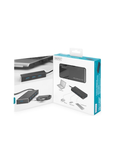 Digitus Usb 3.0 Office Çoklayıcı. 4 Portlu