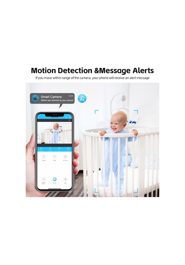 Geeksen Ev Güvenliği Kamera C8: 1080p Hd, Kızılötesi Gece Görüşü, Wifi, Hareket Algılama, 140 Geniş Açı, Hafıza Genişletme Desteği