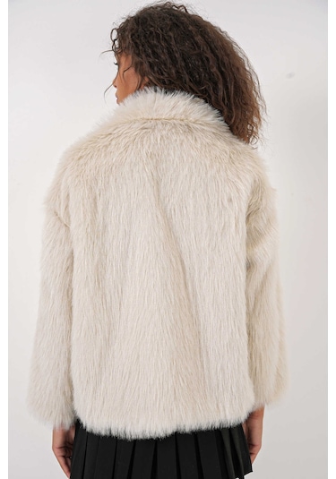 Gabria Deri Fermuarlı Kürk Taş