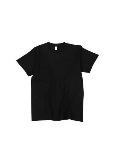 Yeni Japon Ağır Pamuklu Kısa Kollu Siyah Siyah