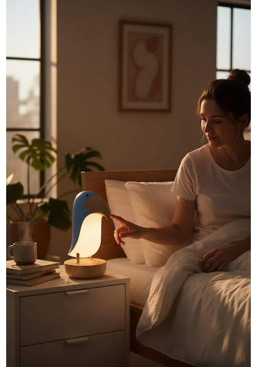 Toucan Bird Masa Lambası, Gece Lambası, Şarjlı, Abajur