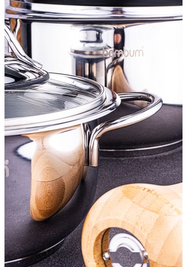 Harmony 8 Parça Çelik Tencere Seti Gümüş