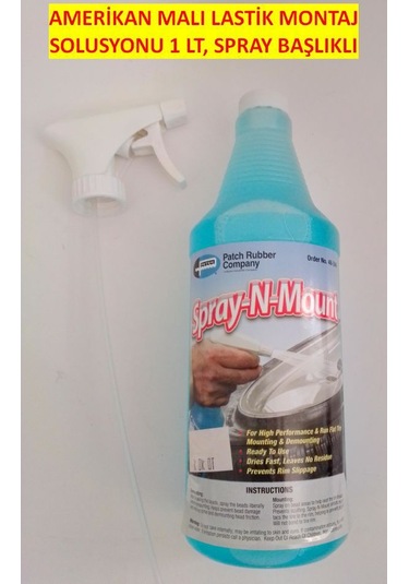 Amerikan Malı Lastik Montaj Solusyonu Mavi - Spray Başlıklı