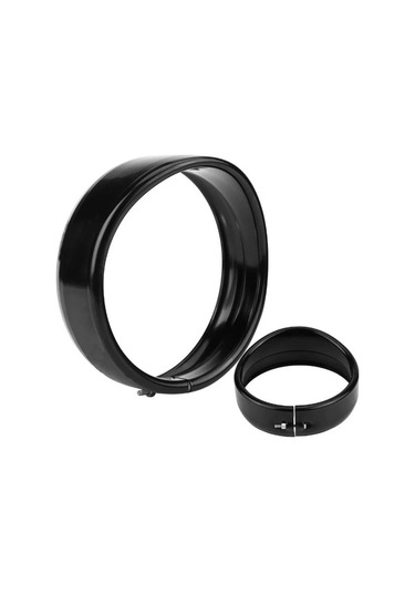 Ducki 7inc Led Far Halkası Siyah Çerçeve Çift