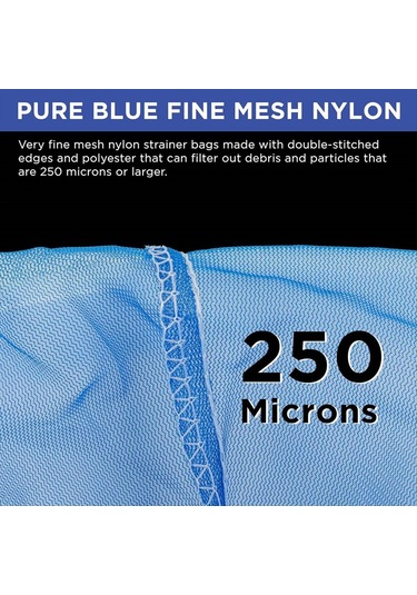 Xurunkeji İnce Naylon Ağlı 5 Galon Boya Sıvı Süzgeç Filtre Torbası, Tek Kullanımlık Filtre Torbası, Elastik Üst Açıklıklı 12'li Paket