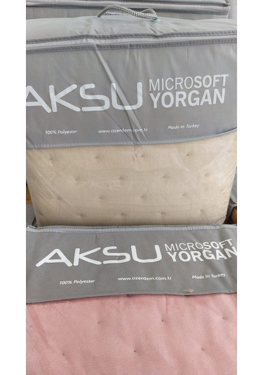 Aksu Mıcrosoft Punto Renkli Yorgan Çift Kişilik