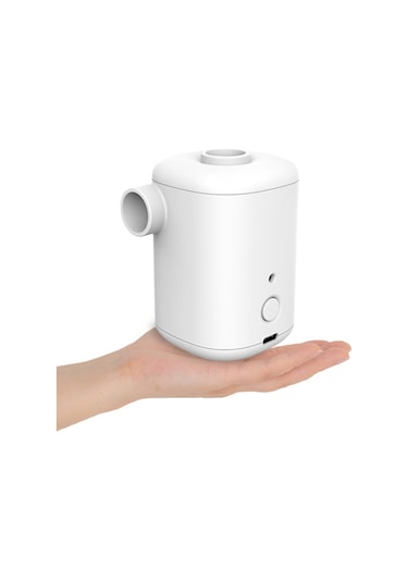 Ximistore9 Mavi Abs Çift Kullanimli Taşınabilir Elektrikli Hava Pompa - 15w 300l/dak 0.3psı Ipx4 Su Geçirmez