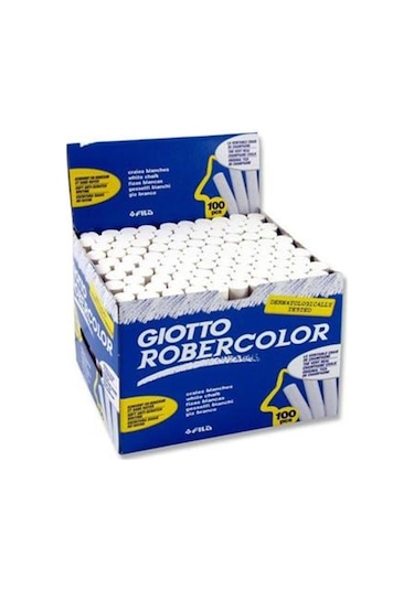 Giotto Robercolor Beyaz Tozsuz Tebeşir 1 Kutu - 100 Adet