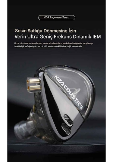 Kz Lıbra X Versiyon Iem Kulak Içi Kulaklık Mikrofonlu Libra X