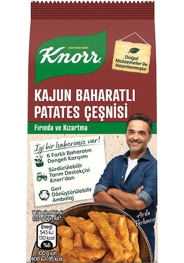 Knorr Kajun Baharatlı Patates Çeşnisi 8 x 60 G