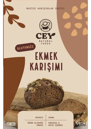 Cey Naturel Foods Glutensiz Ekmek Karışımı 300 G