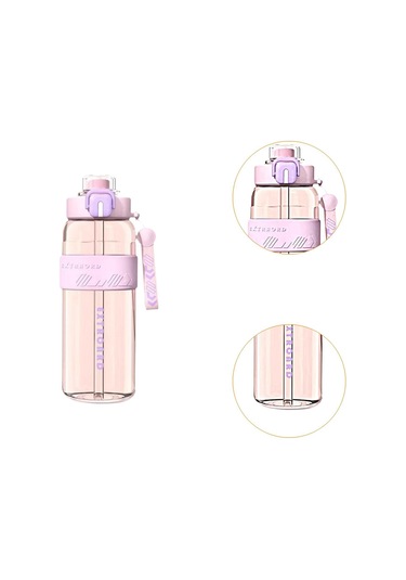 Suntek Spor Şişesi 27oz Kolay Temizlenebilir Pipetli Pembe