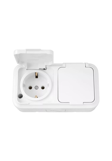 Bylectrıca Kapaklı Topraklamalı 2'li Yüzey Tipi Priz Ip54 234998605