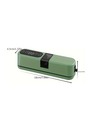 Honeybeeshop Mavi Taşınabilir Usb Şarj Edilebilir Vakum Mühürleyici 1200mah Lityum Pil Kuru Islak Gıda Saklama Sistemi Ev Seyahat