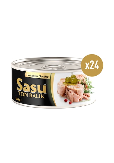 Sasu Zeytinyağlı Ton Balığı Bütün Dilim 24 x 160 G