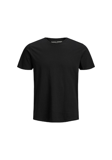 Jack & Jones Jack Jones Erkek Bisiklet Yaka Tişört 12156101 Siyah