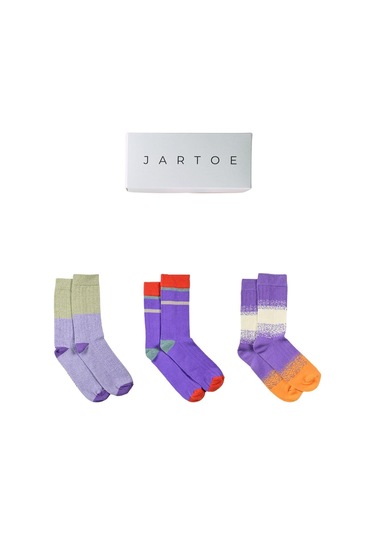 Kadın Cabrera 3'lü Soket Çorap Renkli