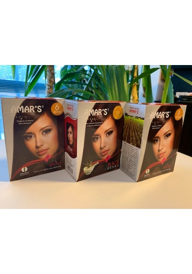Amar's Kına İçeren Saç Boyası 6 x 10 G 3'lü