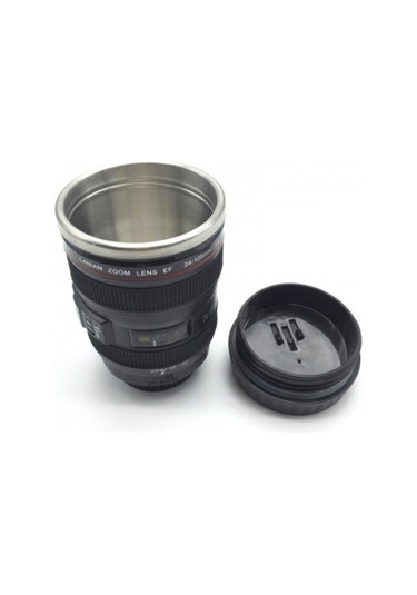 Objektif Görünümlü Lens Kupa Çelik Kahve Çay Termos Mug Bardak (469685602)