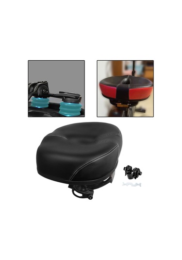 Suntek Elektrikli Bisiklet Sele Kalınlaştırılmış Siyah