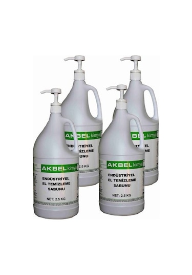 Akbel Endüstriyel El Temizleme Sabunu 2.5 Kg Partikülsüz 4'Lü