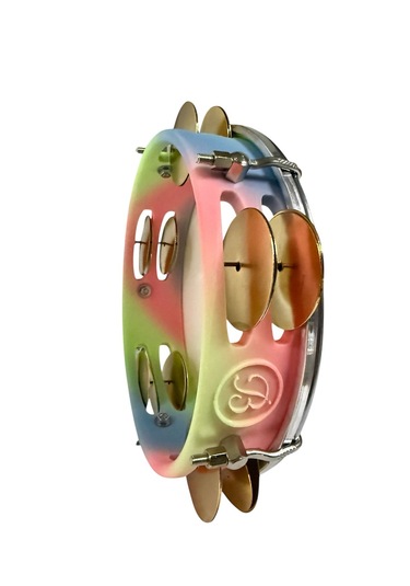 Fasıl Tefi Profesyonel Carbon Gökkuşağı Rengi Kasnak Beyaz Film