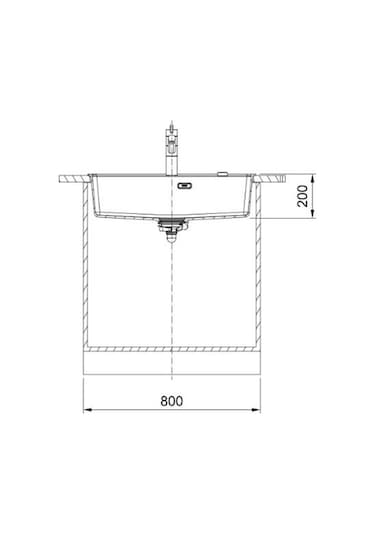 Franke Mrg 610-72 Matt Black Tezgahüstü Eviye