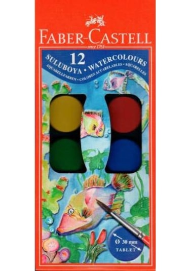 Faber-Castell Küçük Boy Sulu Boya 12'li 125011