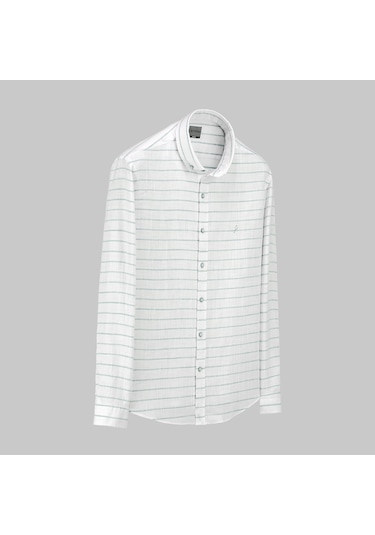 Sarar Goias Interview Slim Fit Erkek Gömlek 3174702 Yeşil