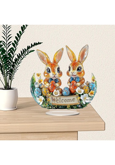 Suntek Paskalya 2d Düz Akrilik Süs Hediye Ofis Doğum Günü Stil A