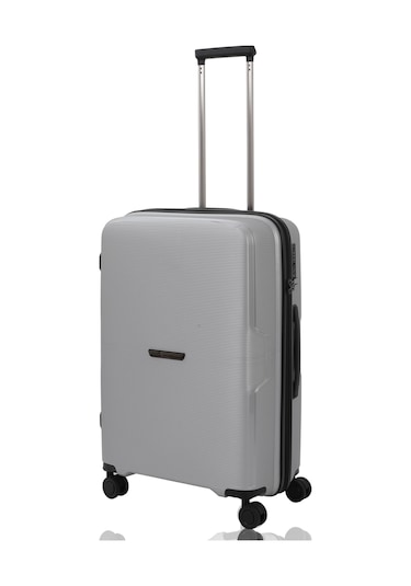 Baggaj V2408 Policarbon Valiz Siyah Set Grey