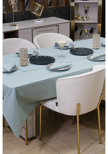 Dream Kumaş Peçete Modelleri Leke Tutmaz Kumaş Peçete Çeyiz Seti 6lı Paket Turkuaz