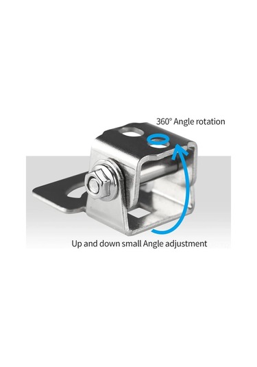 Mufunye Motosiklet Işık Tutucusu, Ayarlanabilir Led Yardımcı Işık/far Sabitçisi, Off-road Araçlar İçin, Gümüş Renk, 2 Adet