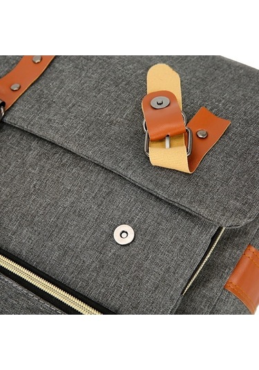 Pazly Büyük Kapasiteli Bilgisayar Sırt Çantası Set, Usb, Moda İş, Seyahat Çantası, Açık Hava, Kullanışlı Tasarım Gri