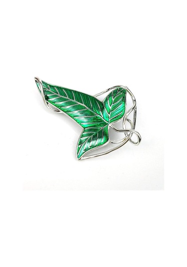 Lemestar Yaprak Desenli Broş - Allyuminyum Malzeme, 6.1x4.1 Cm, Çok Katmanlı Elektrokaplama Teknolojisi İle Dayanıklı Tasarım Çok Renkli