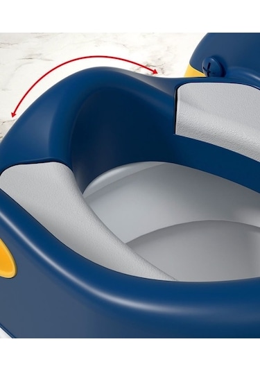 Wondernest Merdivenli Mavi Lichen Klozet Kapağı - Pvc Katlanır Çocuk Yf Mavi