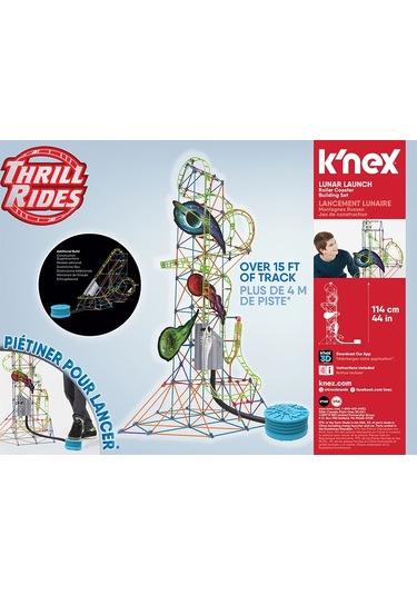K'Nex Lunar Launch Roller Set 51425 Motorlu Hız Treni