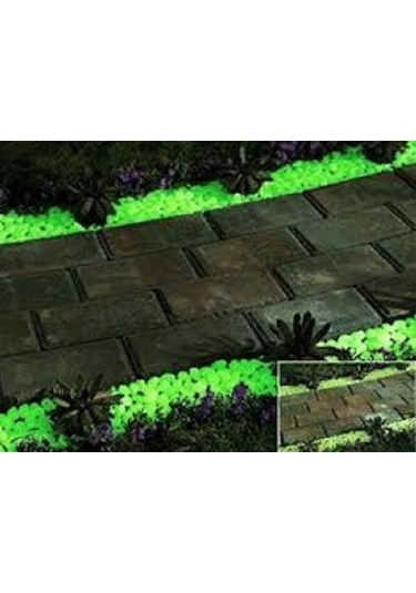 Fosforlu Çakıl Taşları (50 Adet) Yeşil