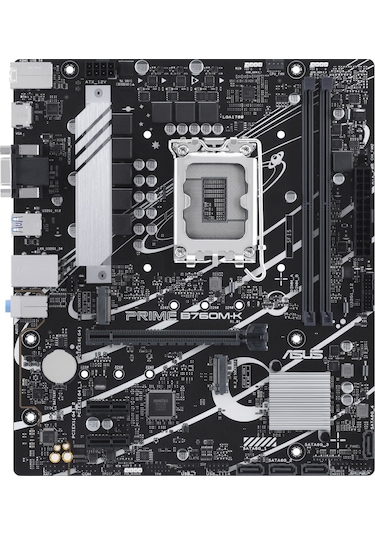 Asus Prime B760M-K Intel B760 8000 MHz (OC) DDR5 Soket 1700 mATX Anakart
