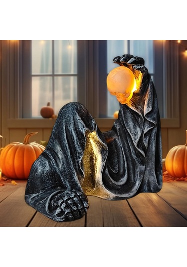 Homyl Azrail Heykeli Sanat Dekoru Cadılar Bayramı Dekorasyonu Küçük