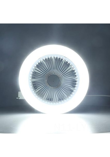 Ranyeek Led Tavan Fan Lambası - 4w Sessiz Fan 30w Işık - 3 Hızlı, 3000k-6000k Renk Sıcaklığı - Uzaktan Kumanda - E27/e26 Kolay Kurulum