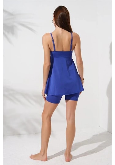 Pierre Cardin Lisa Şortlu V Yaka Tankini Sax 231500 Sax Mavisi