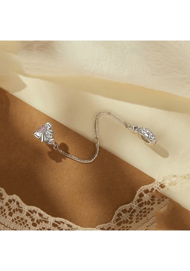 Platin Kaplamalı Romantik Yay Güvenlik Zinciri Dıy Boncuklu Diğer Çok Renkli