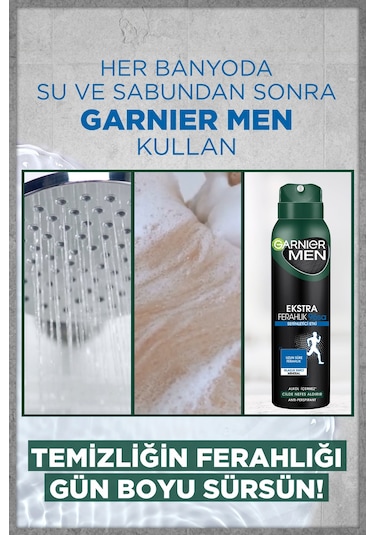 Garnier Men Ekstra Ferahlık Antiperspirsant Erkek Deodorant 150 ML