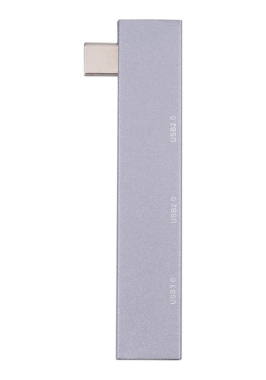 Sones 839 Usb-c/type-c Erkek - Çift Usb 2.0 + Usb 3.0 Dişi Adaptör Gümüş