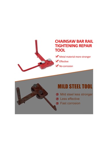 Reedark Testereli Zincirli Testere Ray Sıkma Ve Tamir Aleti - Ayarlanabilir Metal Ray Kapatma Aparatı