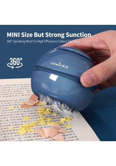 Geeroyoo Mini Taşınabilir Klavye Temizleyici - 360 Emişli, Şirin Gezegen Tasarımı