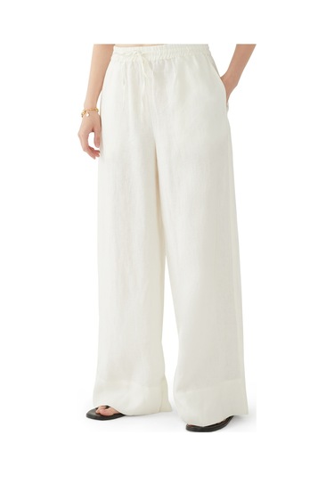 Peony - Peonyofficiall Yazlık Rahat Pantolon Crema